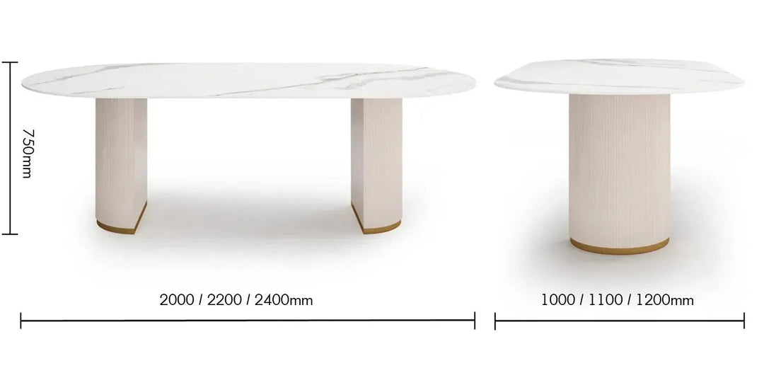 Modern Sintered Stone Dining Table TAMBO PRO