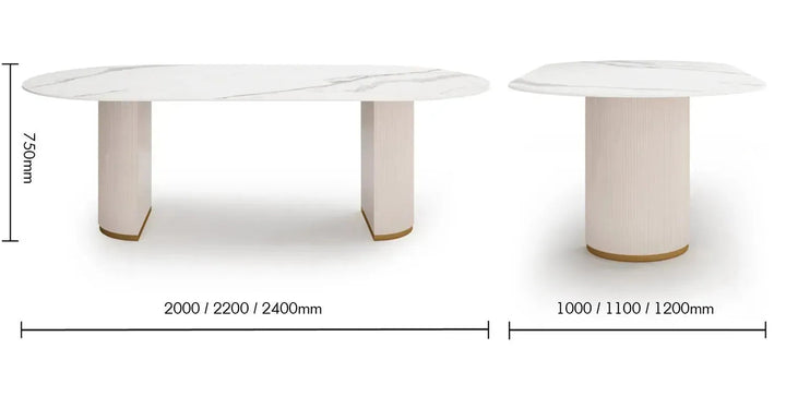 Modern Sintered Stone Dining Table TAMBO PRO