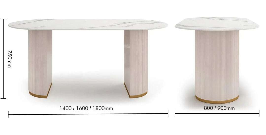 Modern Sintered Stone Dining Table TAMBO