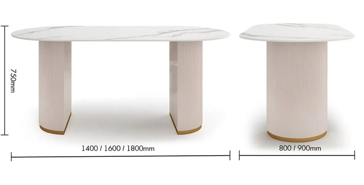 Modern Sintered Stone Dining Table TAMBO