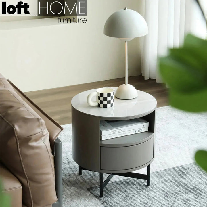 Modern Sintered Stone Side Table ROSA