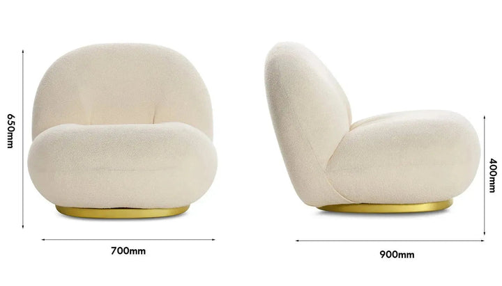 Cream teddy fabric 1 seater sofa pacha size charts.