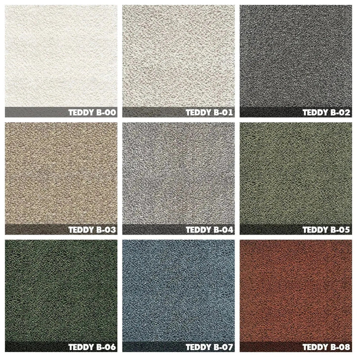 Cream Teddy Fabric 1 Seater Sofa PACHA