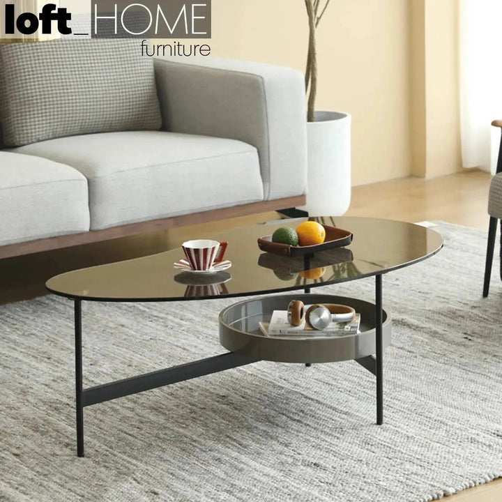 Modern Tempered Glass Coffee Table GIOIA