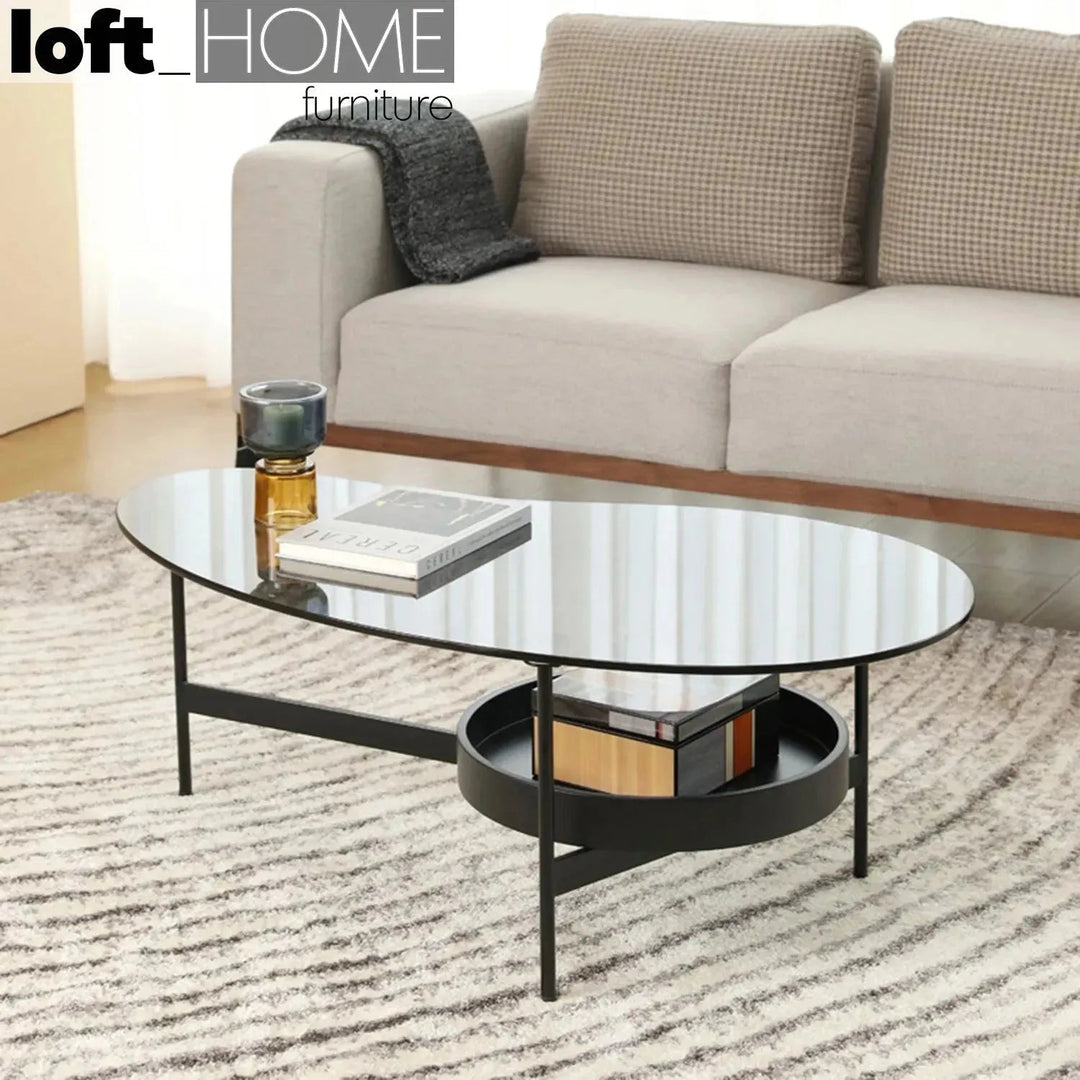 Modern Tempered Glass Coffee Table GIOIA
