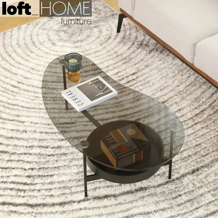 Modern Tempered Glass Coffee Table GIOIA