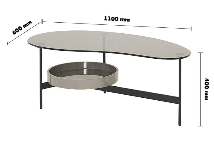 Modern Tempered Glass Coffee Table GIOIA