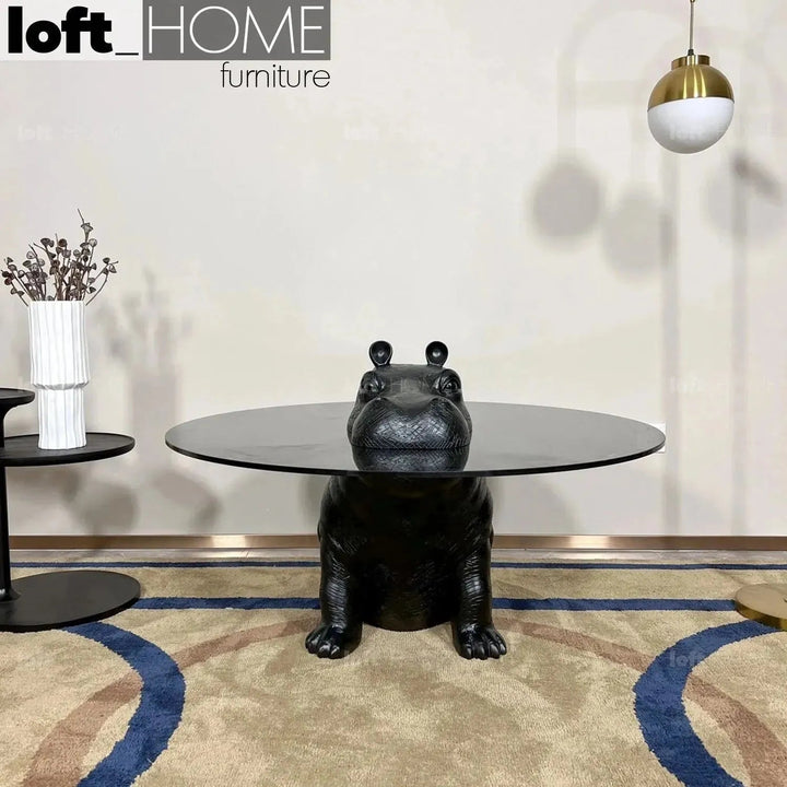 Contemporary Tempered Glass Coffee Table HIPPO