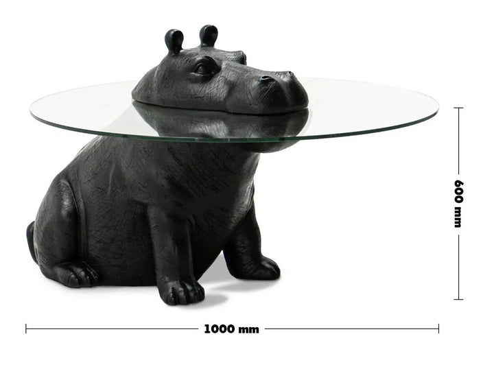 Contemporary Tempered Glass Coffee Table HIPPO