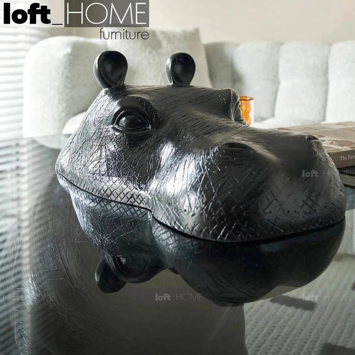 Contemporary Tempered Glass Coffee Table HIPPO