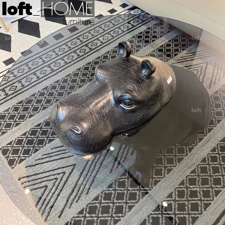 Contemporary Tempered Glass Coffee Table HIPPO