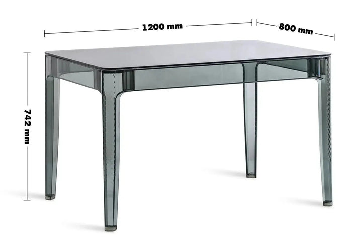 Contemporary Tempered Glass Dining Table CIELO S