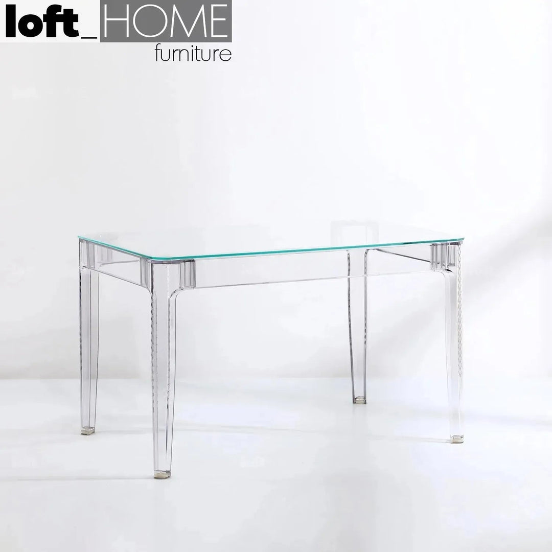 Contemporary Tempered Glass Dining Table CIELO S
