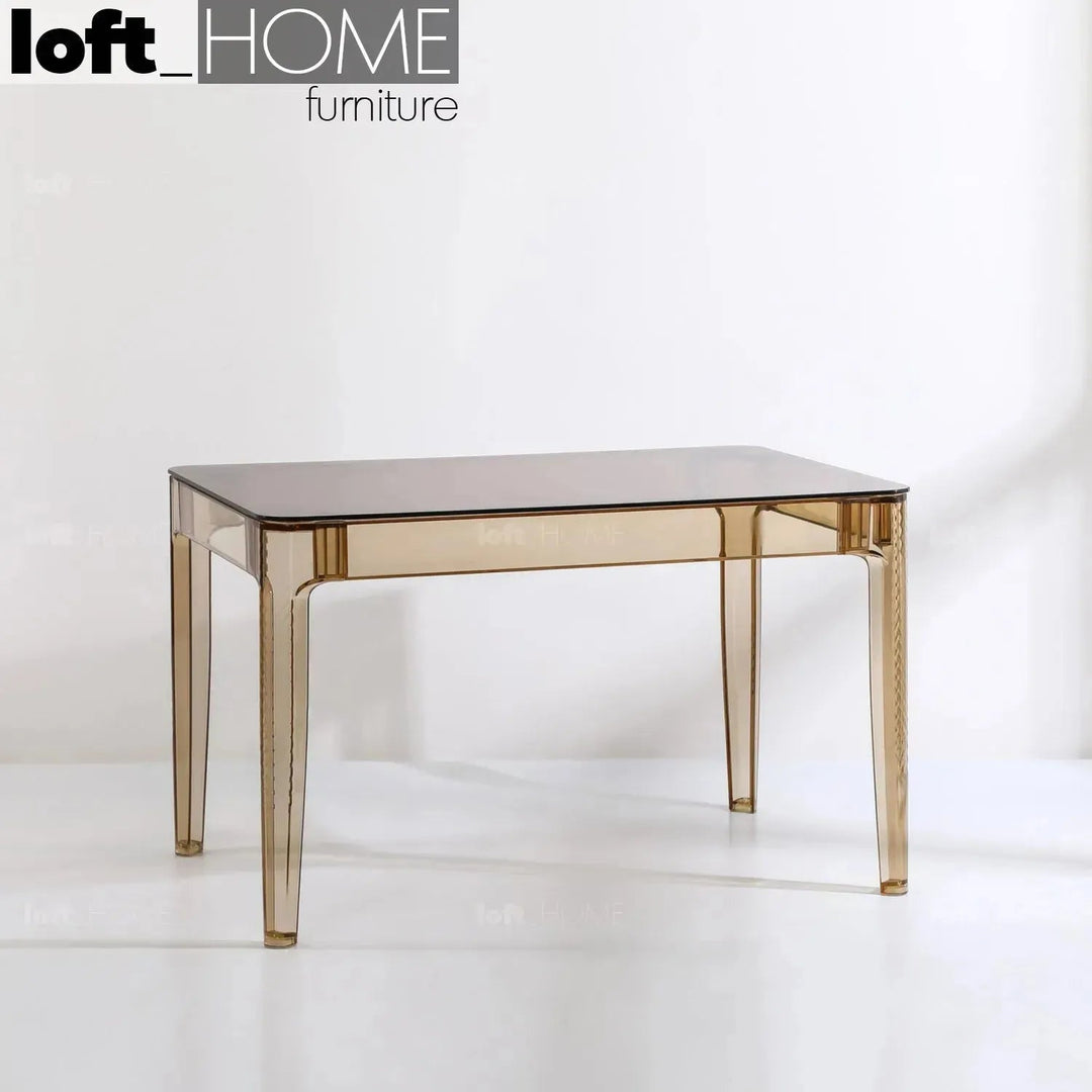Contemporary Tempered Glass Dining Table CIELO S