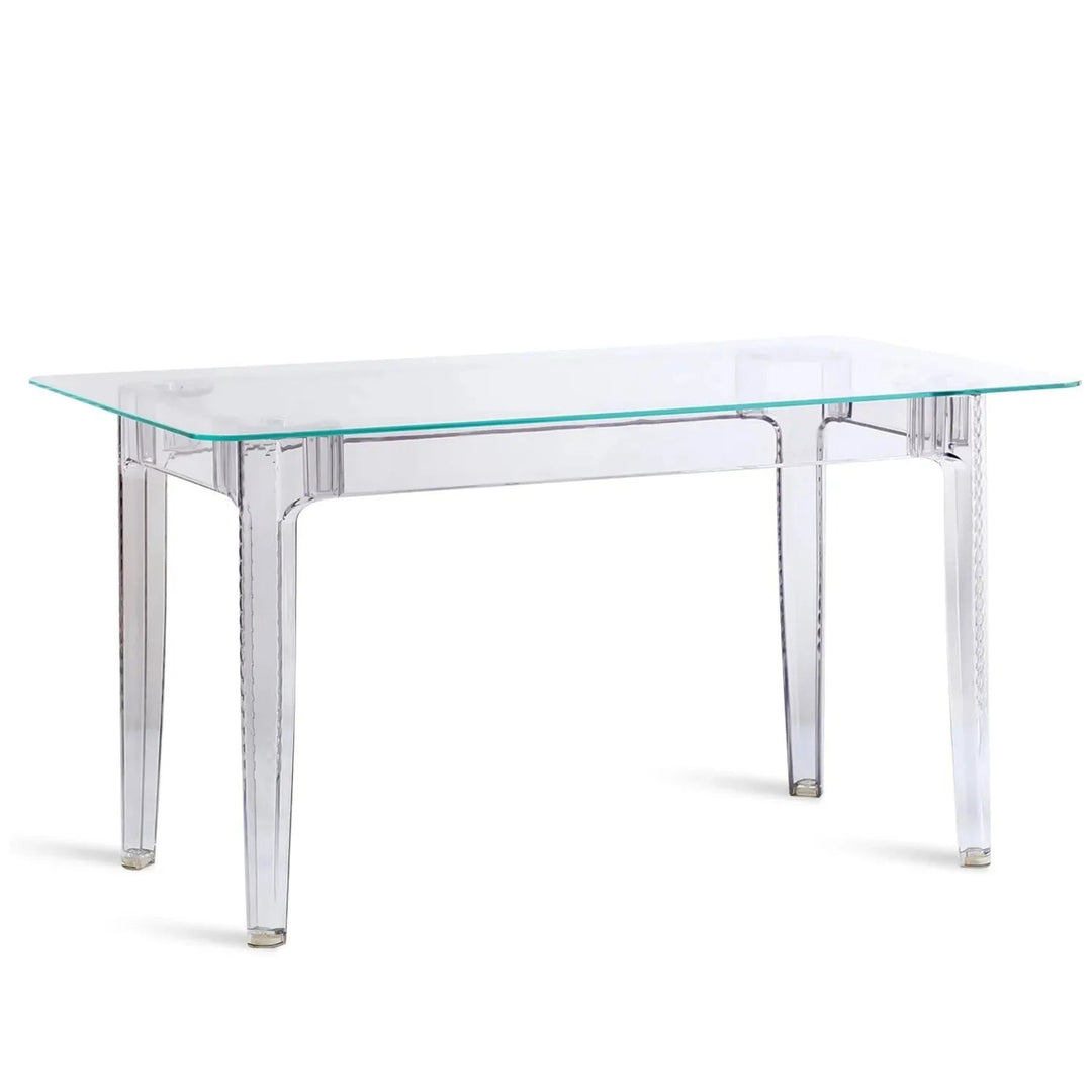 Contemporary Tempered Glass Dining Table CIELO