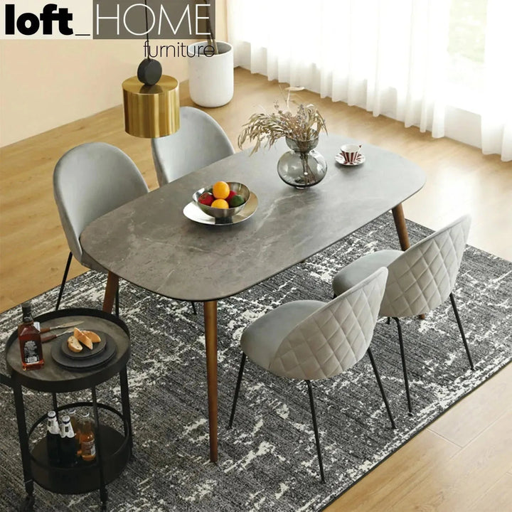Modern Tempered Glass Dining Table GINA