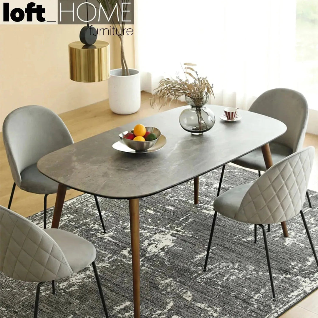Modern Tempered Glass Dining Table GINA
