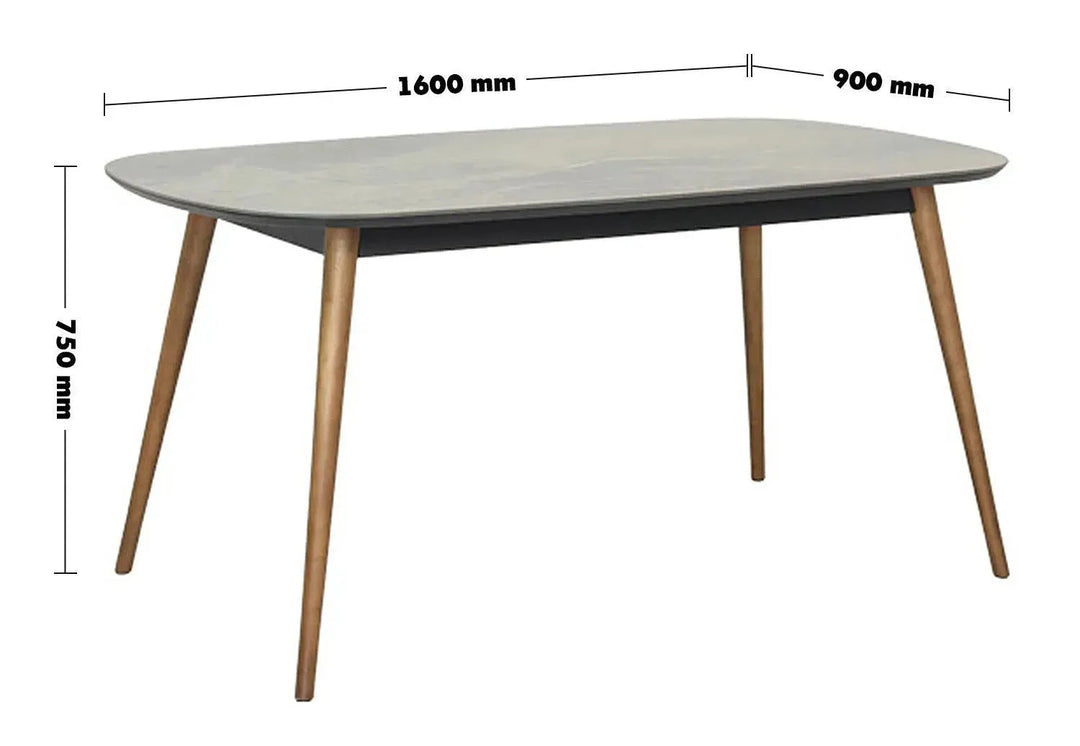 Modern Tempered Glass Dining Table GINA
