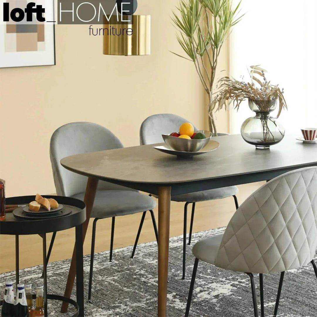 Modern Tempered Glass Dining Table GINA