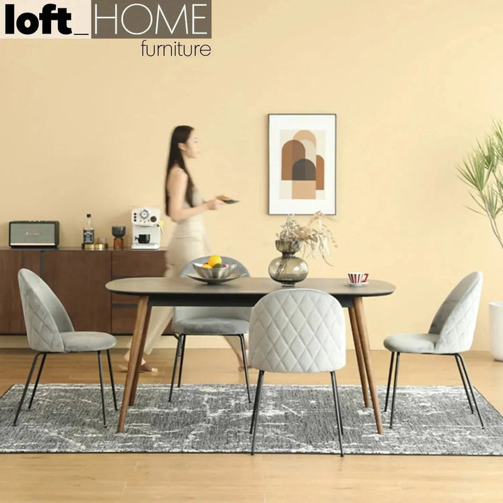 Modern Tempered Glass Dining Table GINA