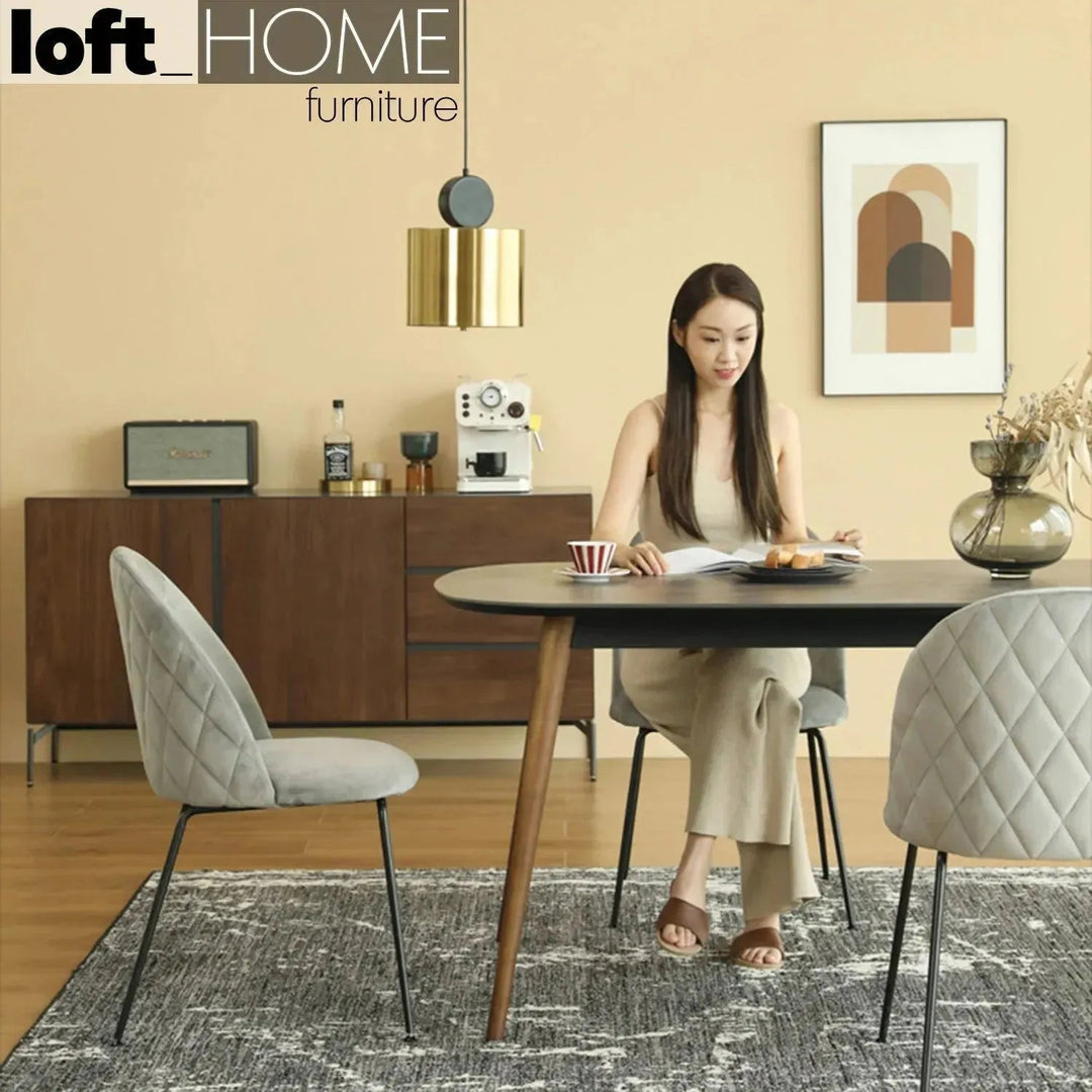 Modern Tempered Glass Dining Table GINA