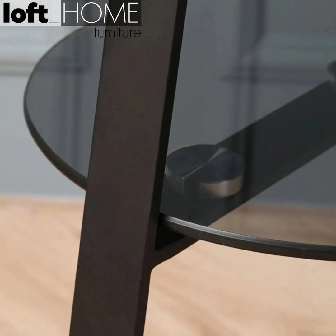 Modern Tempered Glass Side Table EMMA