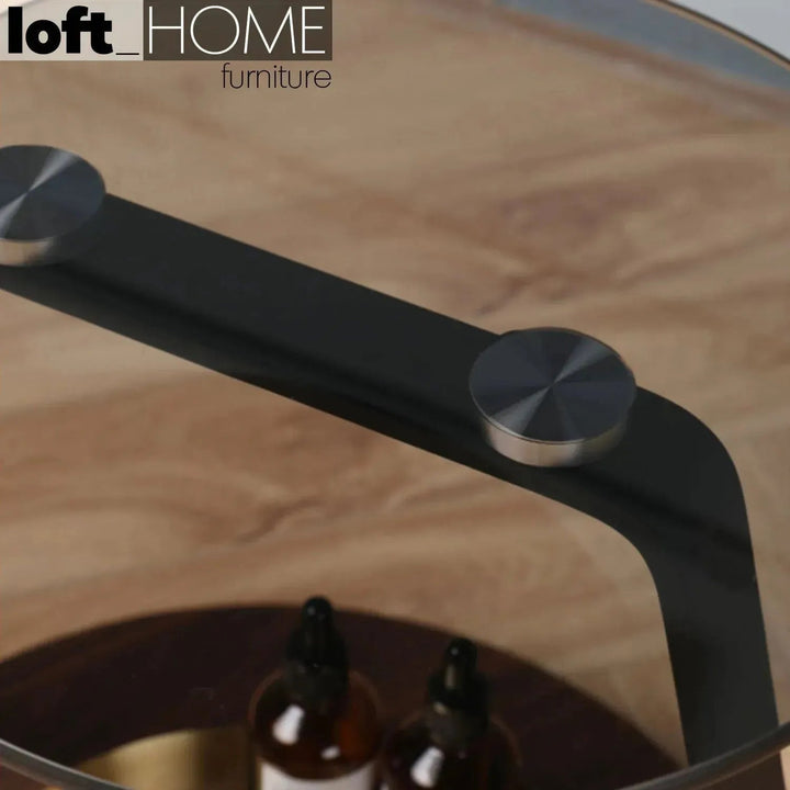 Modern Tempered Glass Side Table EMMA