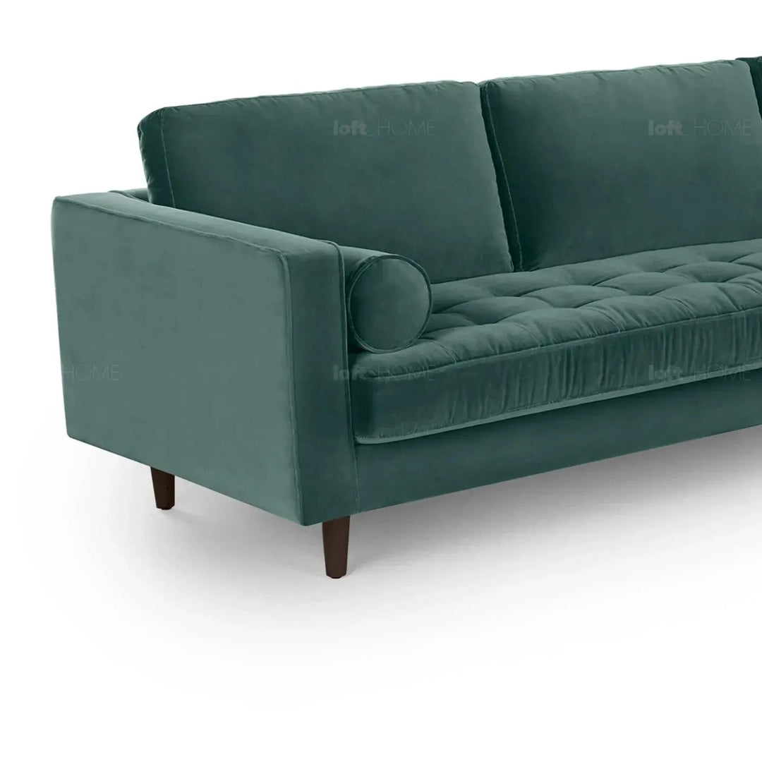 Scandinavian Velvet L Shape Sectional Sofa SCOTT 3+3