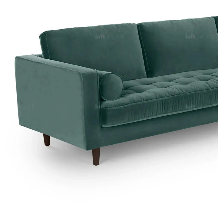 Scandinavian Velvet L Shape Sectional Sofa SCOTT 3+3