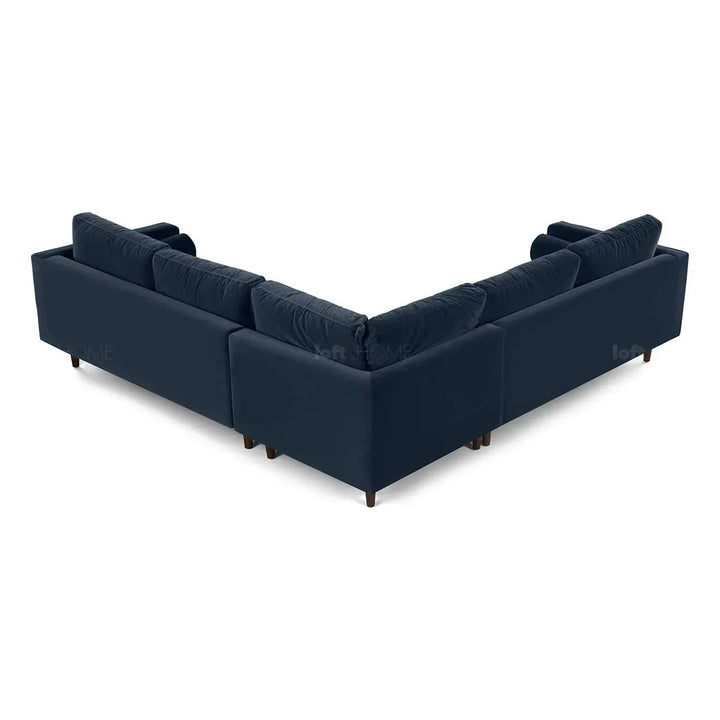 Scandinavian Velvet L Shape Sectional Sofa SCOTT 3+3