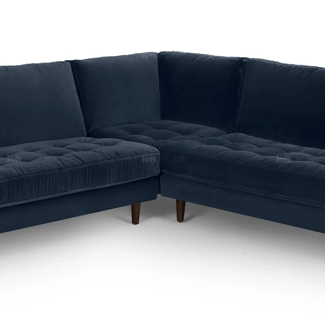 Scandinavian Velvet L Shape Sectional Sofa SCOTT 3+3