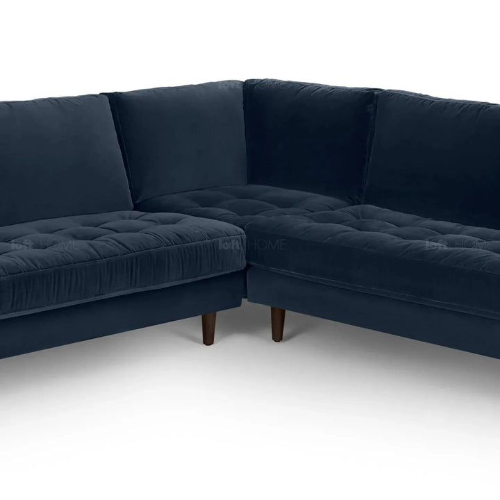 Scandinavian Velvet L Shape Sectional Sofa SCOTT 3+3