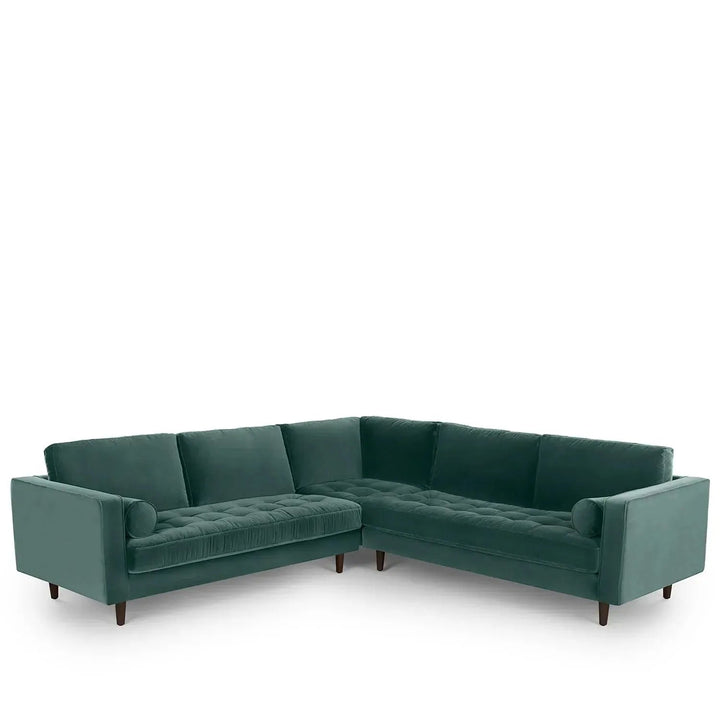 Scandinavian Velvet L Shape Sectional Sofa SCOTT 3+3