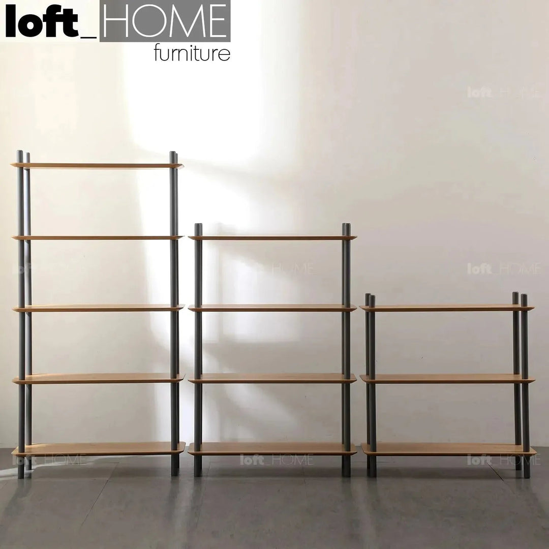 Modern Wood Display Shelf HANOVER 3