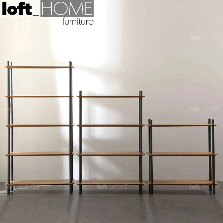 Modern Wood Display Shelf HANOVER 3