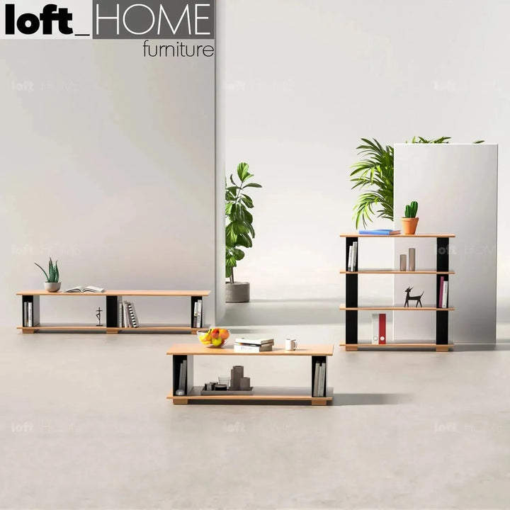 Modern Wood TV Console VALEEN