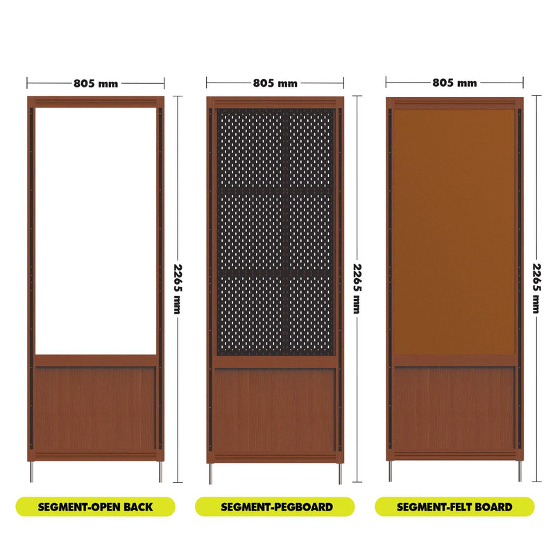 Bauhaus Boxwood Modular Hanging Wall Shelf System MUSE Size Chart_2