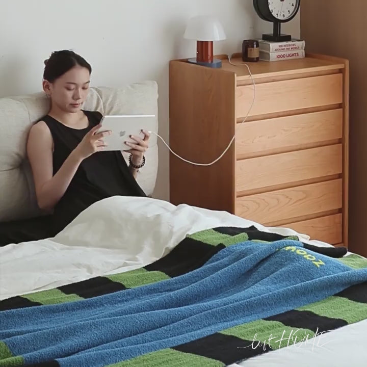 Scandinavian Cherry Wood Chest Of 5 Drawers VISTA