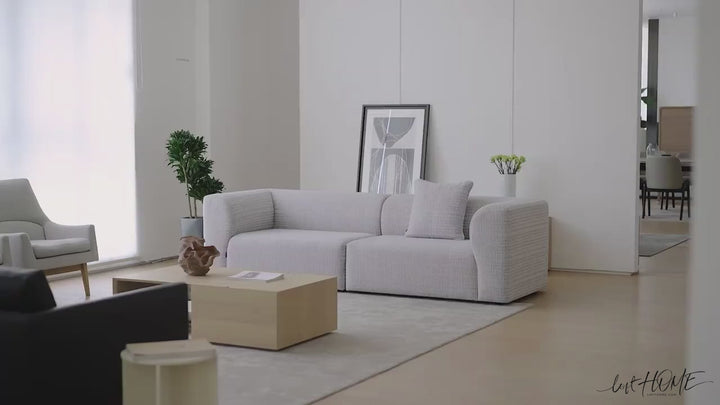 Minimalist Fabric 3 Seater Sofa FLOWER