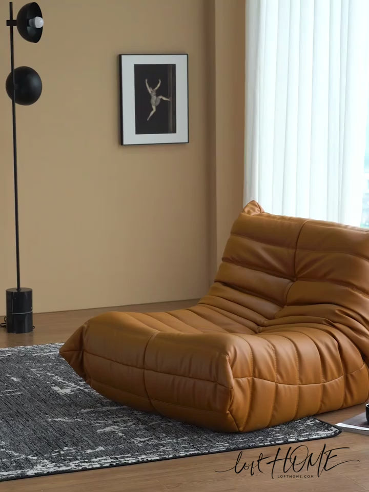 Vintage Genuine Leather 1 Seater Sofa CATER