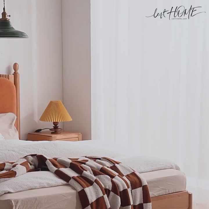 Scandinavian Wood Bed Frame CHERRY RADIANT