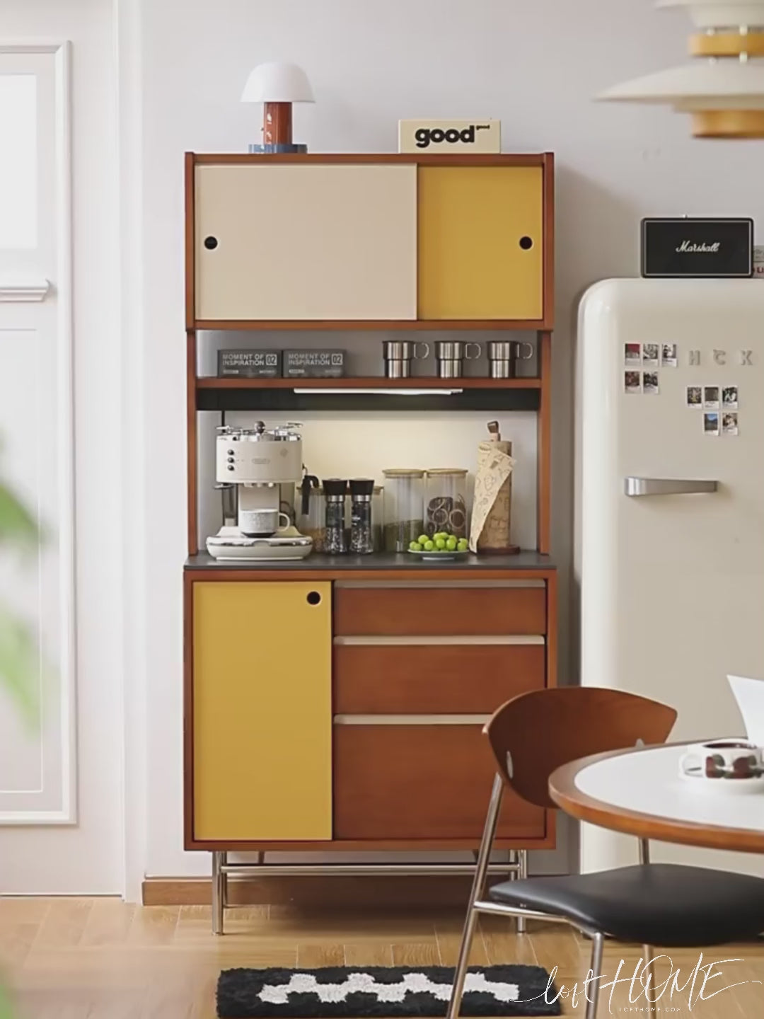 Vintage Boxwood Storage Side Cabinet EASEBAR