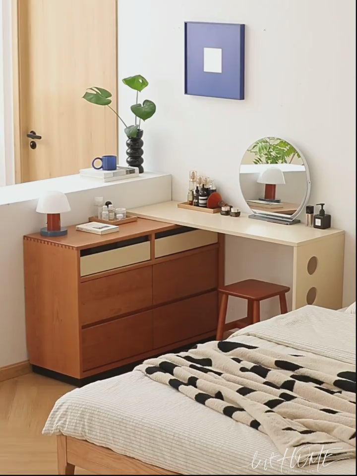 Scandinavian Cherry Wood Dressing Table TIMELESS