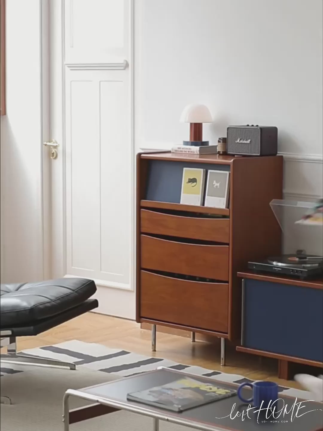 Vintage Boxwood Chest Of 4 Drawers MIES
