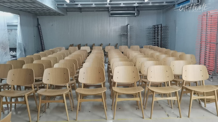 Scandinavian Wood Dining Chair 2pcs Set HORIZON