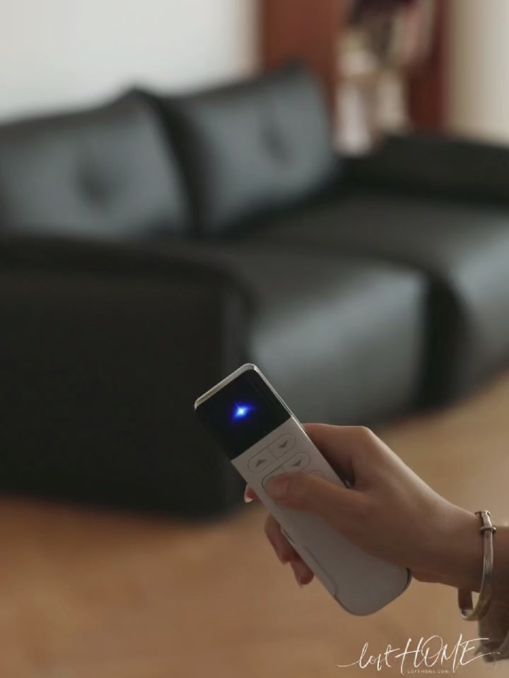 Modern Microfiber Leather Electric Recliner 2 Seater Sofa EVENA