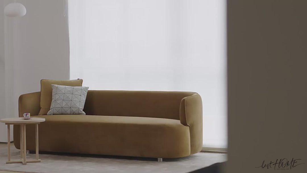 Minimalist Fabric 3 Seater Sofa HEB