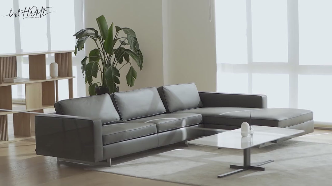 Minimalist Fabric L Shape Sectional Sofa VEMB 3+L