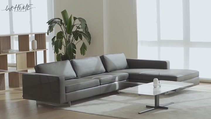 Minimalist Fabric L Shape Sectional Sofa VEMB 3+L