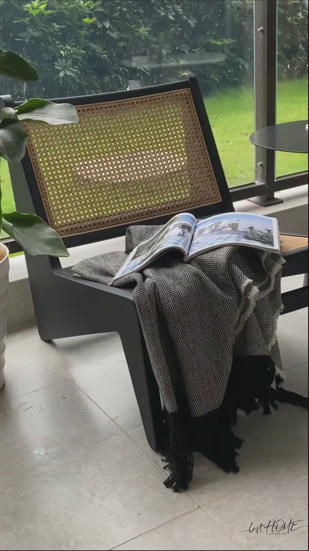 Scandinavian Rattan 1 Seater Sofa KANGAROO